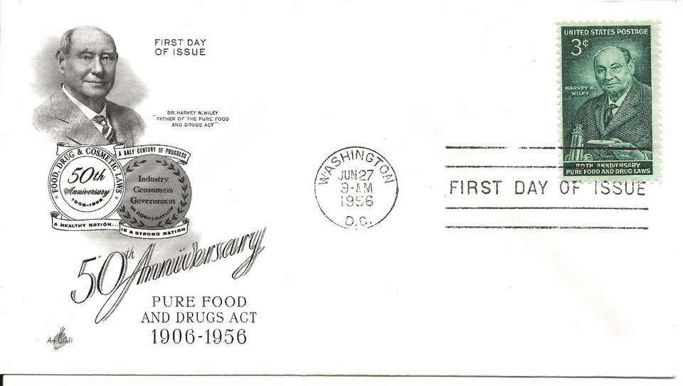 US Scott #1080, First Day Cover 6/27/56 Washington Single FDA - Image 1 of 1