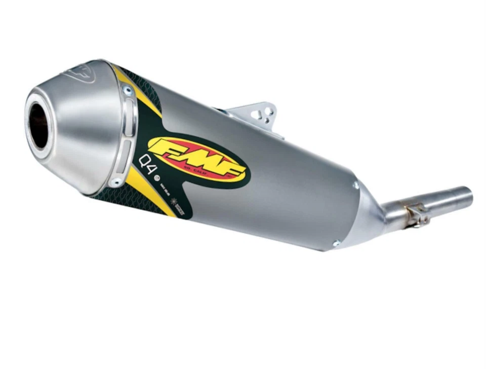 FMF Racing - 042321 - Q4 Spark Arrestor Slip-On, Stainless Midpipe