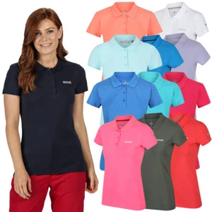 Regatta Womens Sinton Coolweave Cotton Jersey Polo Shirt - Picture 1 of 36