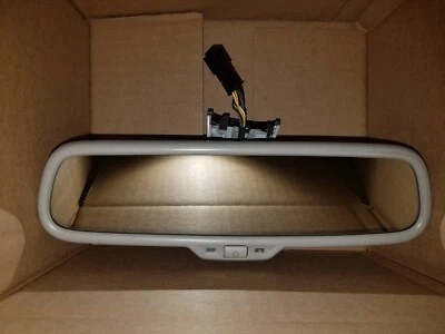 2005 TO 2010 AUDI A3 A4 A6 QUATTRO RS4 S4 REAR VIEW DIMMING MIRROR COMPASS GRAY - Image 1 of 4