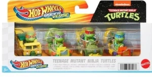 Hot Wheels RacerVerse 2025 Mix 1 Vehicle 4-Pack Teenage Mutant Ninja Turtles - Picture 1 of 1