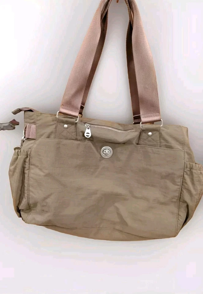 Bolso de Viaje BAGGALLINI BEIGE TOSTADO Grande Bandolera Nylon (B1) Foto 1 de 4
