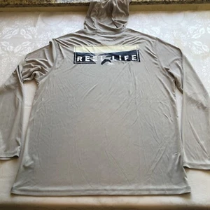 Reel Life Light Gray/Silver Long Sleeves Fishing Performance Shirt Men’s Size L - Picture 1 of 12