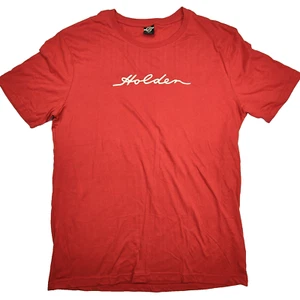 Holden T-Shirt Men's Large Red Heritage Collection Embroidered Logo Cars Retro - Picture 1 of 7