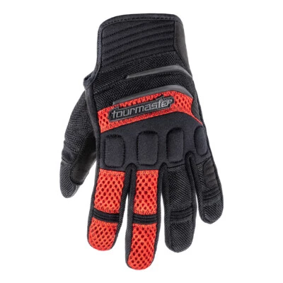 Tourmaster Airflow Red Mesh Motorcycle Riding Gloves Men's Sizes SM - 2XL - Image 1 of 2