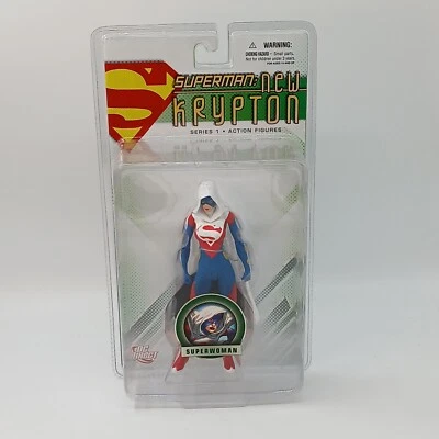 Figura de Acción Superwoman Superman Nuevo Krypton Serie 1 DC Direct NUEVO  Foto 1 de 4
