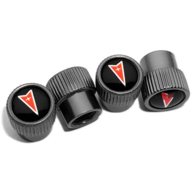 4pcs Universal Fit Pontiac Car Wheels Tire Air Valve Caps Stem Dust Cover Grey - Image 1 of 4