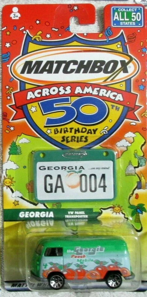 Matchbox Across America Georgia VW Panel Transporter 50th Birthday Series NISP - Image 1 of 1