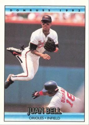 1992 Donruss Baseball Juan Bell Baltimore Orioles #479 - Image 1 of 2
