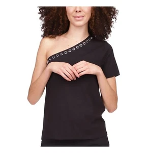 MICHAEL Michael Kors Women's Asymmetrical-Embellished-Neck Top S B4HP - Picture 1 of 3