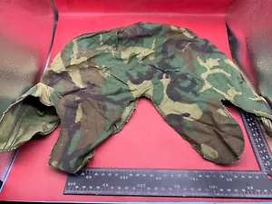 Original US Army Vietnam War M1 Camo Helmet Cover - VietNam Found - Combat Worn - Picture 1 of 8