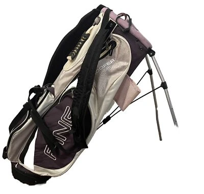 Bolsa de golf de transporte ajustable Ping Hoofer C-1 rosa-púrpura-blanco-negro con fundas Foto 1 de 4