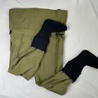 Vtg Orvis High Chest Green Waterproof Neoprene Foot Waders Fly Fishing Mens Lsh