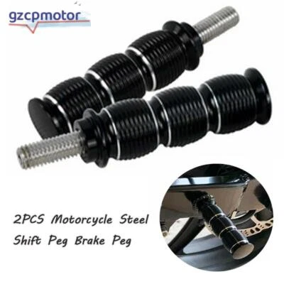 Clavija de freno de palanca de cambios negra para motocicleta 2 piezas apta para Indian Scout Victory Cross Foto 1 de 4