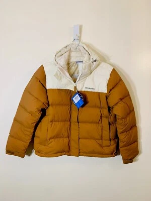 Columbia Bull Point II Plumón Chaqueta acolchada con capucha color crema tostado NUEVO CON ETIQUETAS talla XL $250.00 Foto 1 de 4