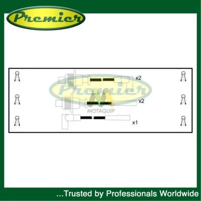 Premier Ignition Leads Fits Citroen BX 1986-1994 1.6 1.9 + Other Models - Image 1 of 4