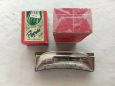 Vintage Pepita Folk Harmonica With Box Made in Germany !