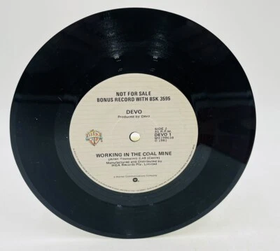 DEVO Working In The Coal Mine 7" Vinyl Record Single DEVO 1 - Image 1 of 3