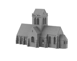 SAINTE MERE EGLISE CHURCH 3D PRINTED Décor Wargame Terrain Bolt Action WWII - Picture 1 of 5