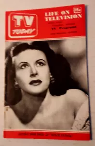 Guía semanal original de TV Today 1 de diciembre de 1951 Nina Bara de la Patrulla Espacial en portada - Imagen 1 de 4