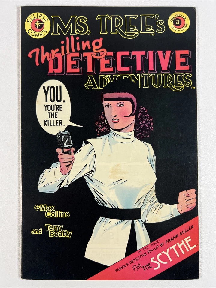 Ms Trees Thrilling Detective Adventures #3 (1983) Frank Miller Pin-Up ~ Eclipse - Image 1 of 3
