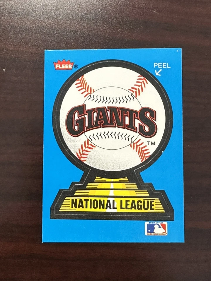 Vintage 80s San Francisco Giants Fleer Sticker baseball card  - Image 1 of 1