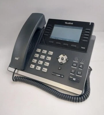 Yealink SIP-T46G Gigabit Display IP Phone (10 in stock)  Factory Reset - Image 1 of 3