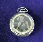 Vintage Collectible Marilyn Monroe Model #90001 Pocket Watch * Runs* WW111