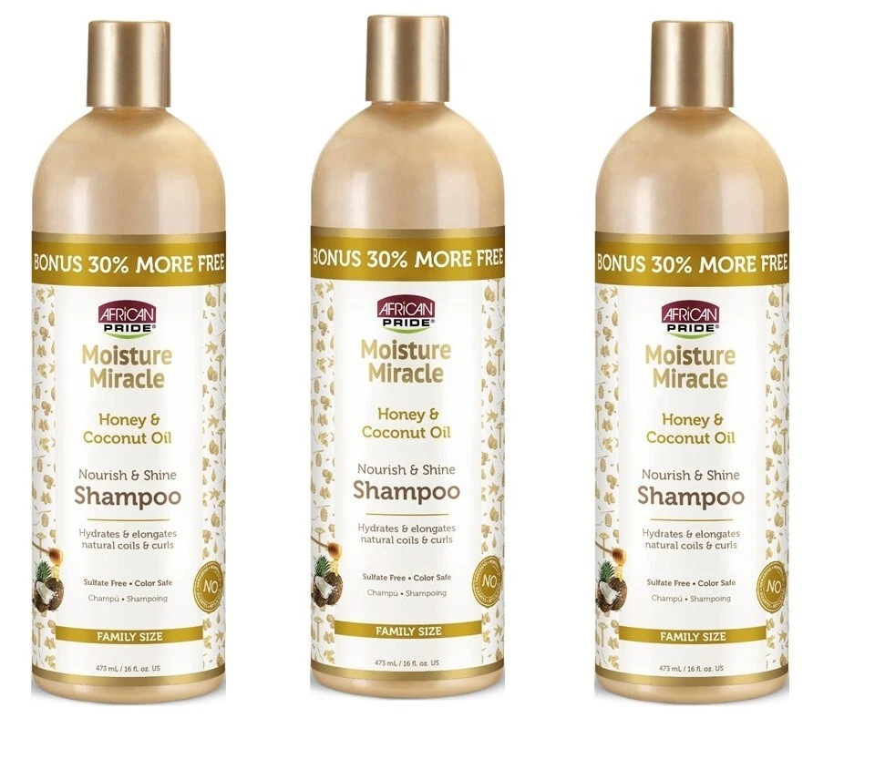 BL African Pride Moisture Miracle Honey & Coconut Oil Shampoo 16 FL OZ - Image 1 of 1