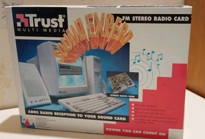 rare Carte son  Radio FM Trust multi média " ISA  " vintage PC  new in big box🎵 - Image 1 of 4