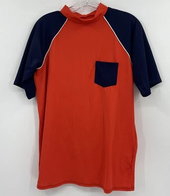 Рубашка для плавания Lands End Rash Guard молодежная размер XL 18-20 короткий рукав - Изображение 1 из 4