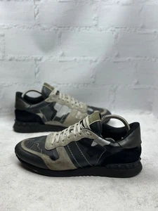 Valentino Garavani Rockrunner Camo Print Men’s Luxury Shoes Very Rare Size 43 - Picture 1 of 24