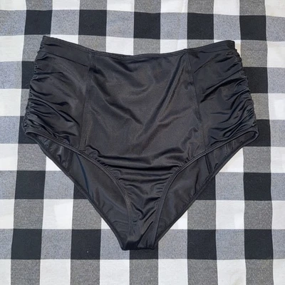 Beach Betty Black Bikini Bottoms. Size: XL - Image 1 of 4