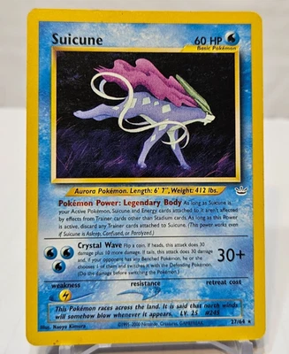 Suicune 27/64 Rare Unlimited Neo Revelation Pokemon 554 - Image 1 of 4