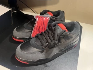 Air Jordan 4 RM Bred Black Varsity Red Grey - UK9.5 BARGAIN RRP £135! - Picture 1 of 7