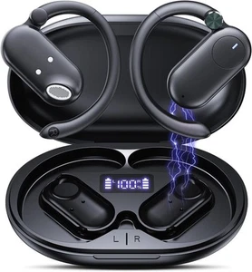 TELNP Open Ear F15 Kopfhörer Bluetooth 5.3 Kopfhörer, 60 Stunden,IPX7 - Schwarz - Bild 1 von 7