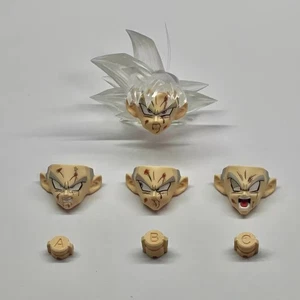 Neu Custom 1/12 Son Goku Ultra Instinct Transparent Weiß Kopf Skulptur 3 Gesichter Kit - Bild 1 von 1