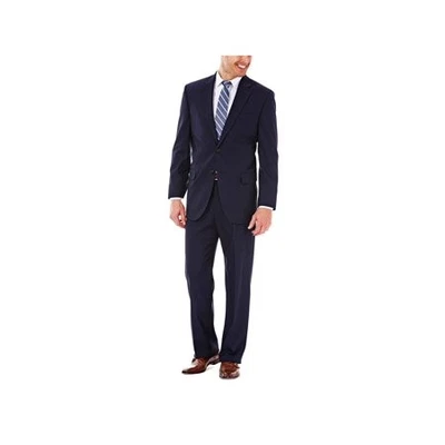 Traje Chaqueta Blazer Haggar Para Hombres Calce Clásico 42 S Azul Marino Elástico Sólido Foto 1 de 4
