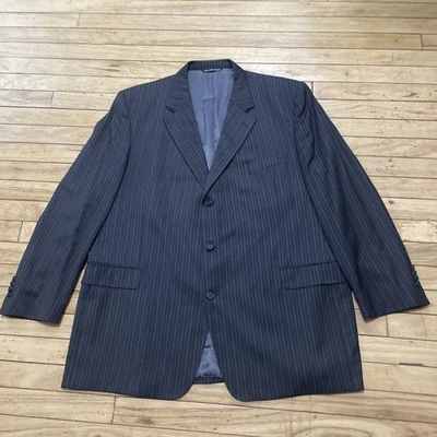 Loro Piana super 120 Jack Victor Blazer Men 48 L Dark Charcoal Purple Suit Coat - Image 1 of 4