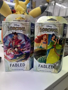 Disney Lorcana TCG Series 9 Fabled Single Player Deck (Pair) - Picture 1 of 5