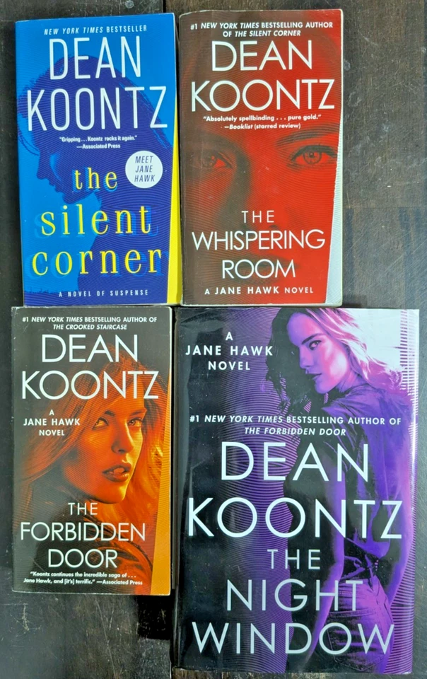 Jane Hawk Series Novels Set 4 Book Lot by Dean Koontz 1 Hardcover 3 Paperback Foto 1 de 3