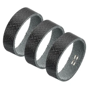 3 Pcs Leather Belt Loop Keeper for 1.73 Inch Wide Belt, Black, 4.72x0.51inch - Picture 1 of 6