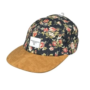 Profound Aesthetic Urban Outfitters Floral Hat Suede Brim Adjustable Strapback - Picture 1 of 9