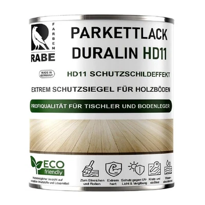 RABE Parkettlack Treppenlack HD11 Klarlack Hochleistungs Lack 2in1 für Holzboden - Bild 1 von 4