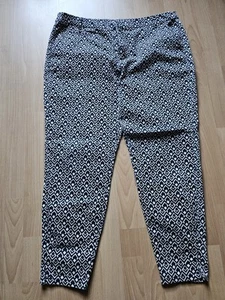 Schwarz-Weiße Damenhose. Stretch. Gr. 46 - Bild 1 von 5