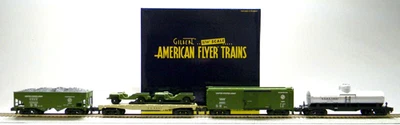 Rare S Gauge American Flyer US Army 4 Packs A Set 2119320 / Brand New in Box - Image 1 of 4