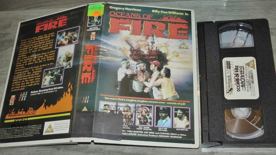Oceans Of Fire VHS Video Tape Big Box Ex Rental IVS Cert - Image 1 of 1