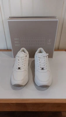 talla 5 (38) hermosas zapatillas de cuña blancas new look con altura de tacón de 2 1/4 pulgadas Foto 1 de 4