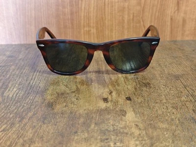 OCCHIALI DA SOLE VINTAGE RAY BAN BL WAYFARER ACETATO MADE IN USA 50/24 #446 - Immagine 1 di 4
