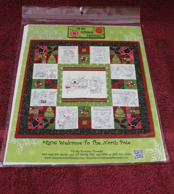 Oh My Bloomin' Threads Quilt/Embroidery Pattern - Welcome To The North Pole - Image 1 of 2